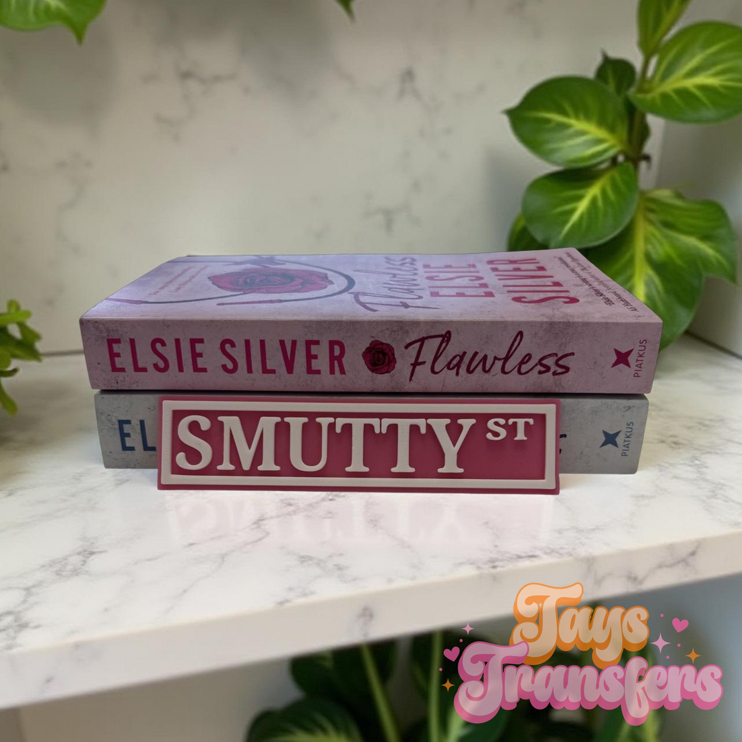Smutty St • Smutty AF • Smutty Ave - Bookshelf Sign