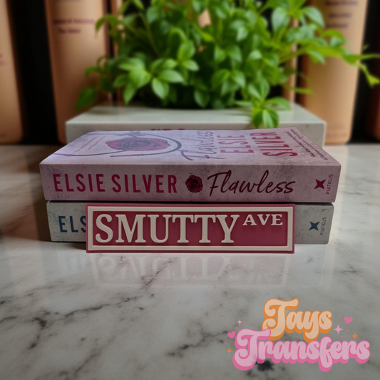 Smutty St • Smutty AF • Smutty Ave - Bookshelf Sign