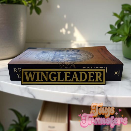Wingleader  - Bookshelf Sign