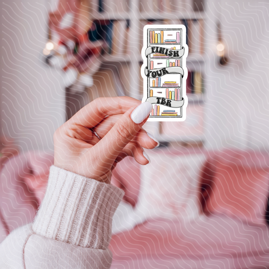 Finish Your TBR - Holographic Sticker