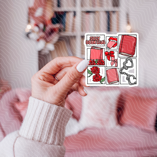 Spicy Book Club - Holographic Sticker