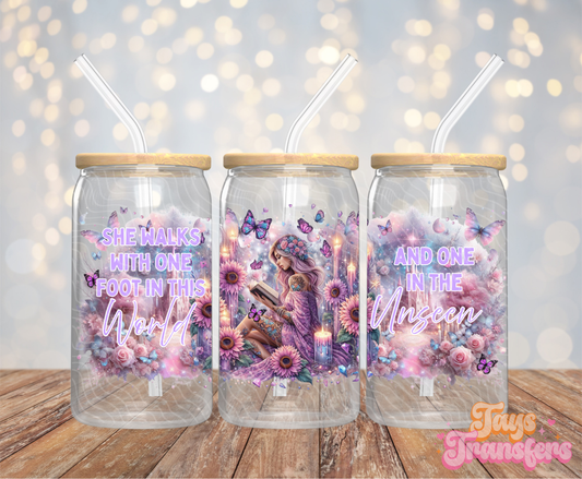 She Walks - 16OZ UV DTF Wrap