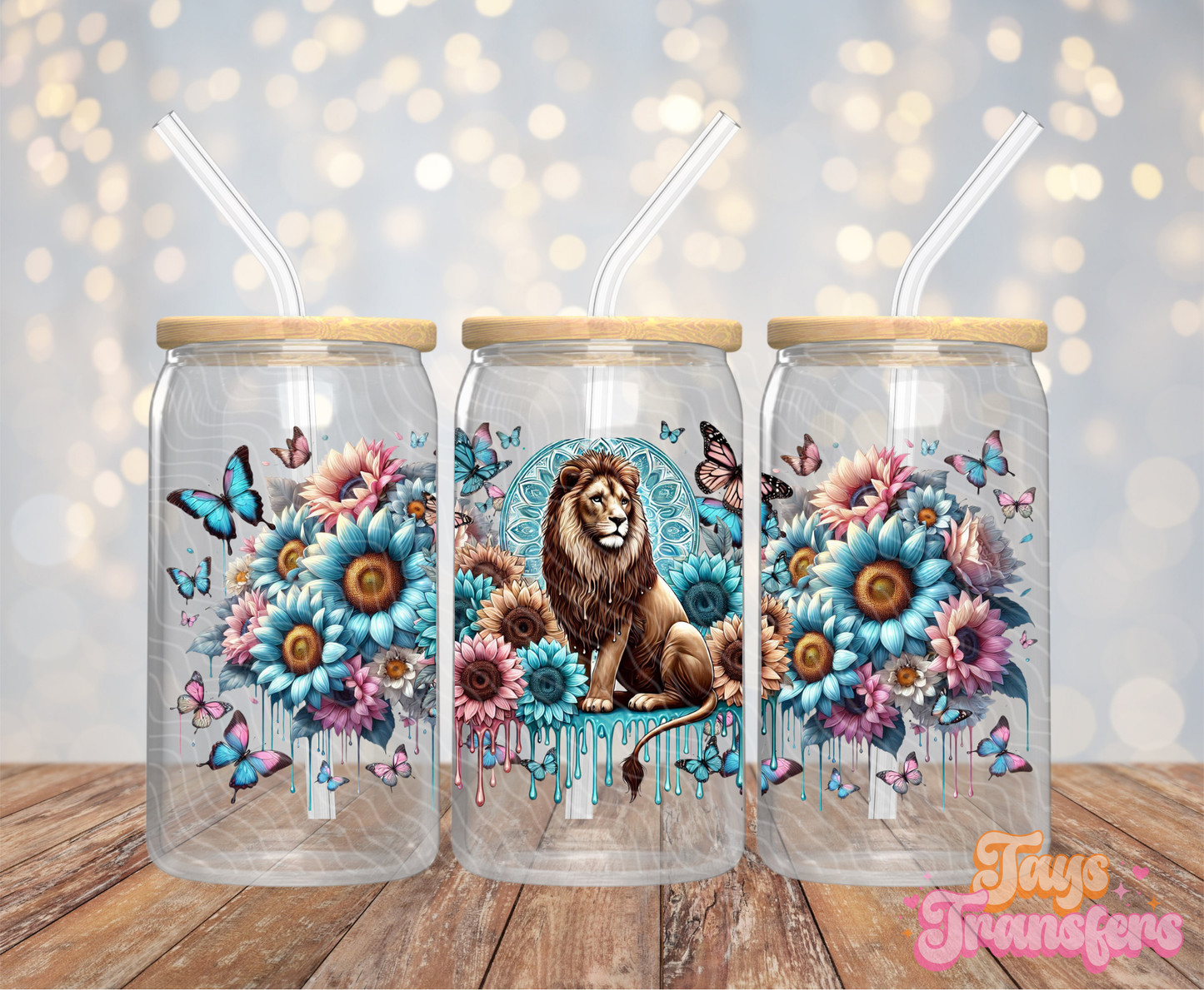 Lion - 16OZ UV DTF Wrap