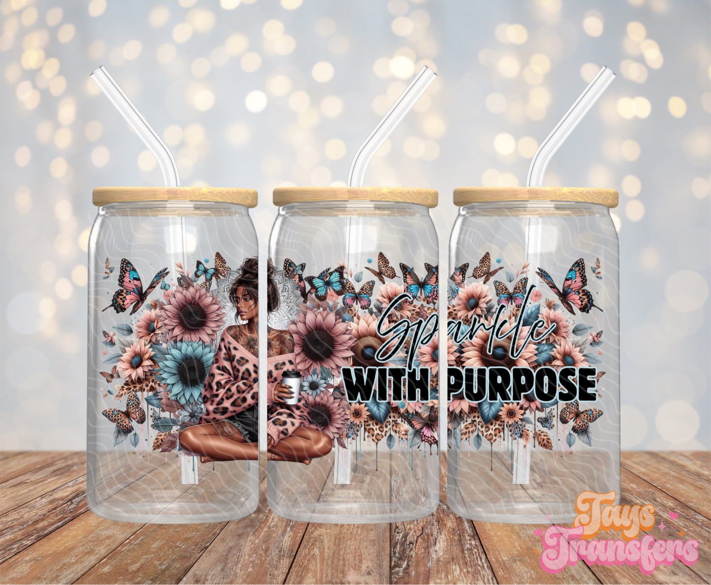 Sparkle With Purpose - 16OZ UV DTF Wrap