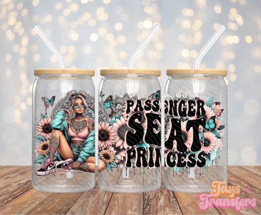 Passenger Seat Princess - 16OZ UV DTF Wrap