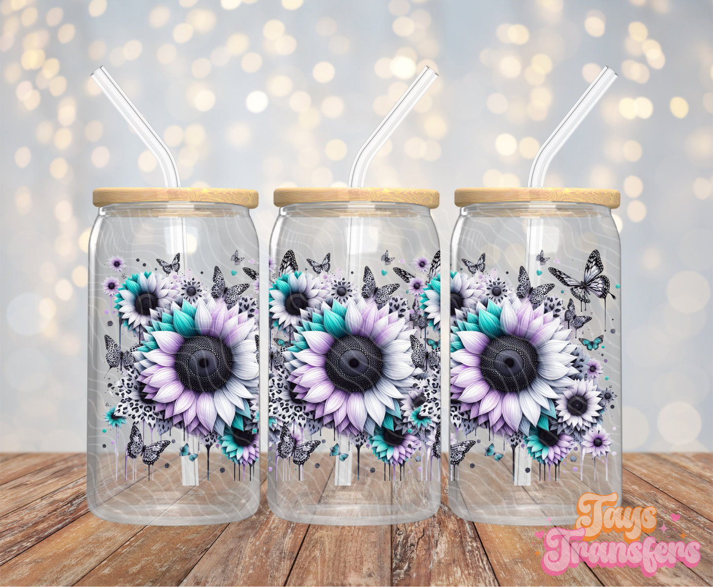 Flowers - 16OZ UV DTF Wrap