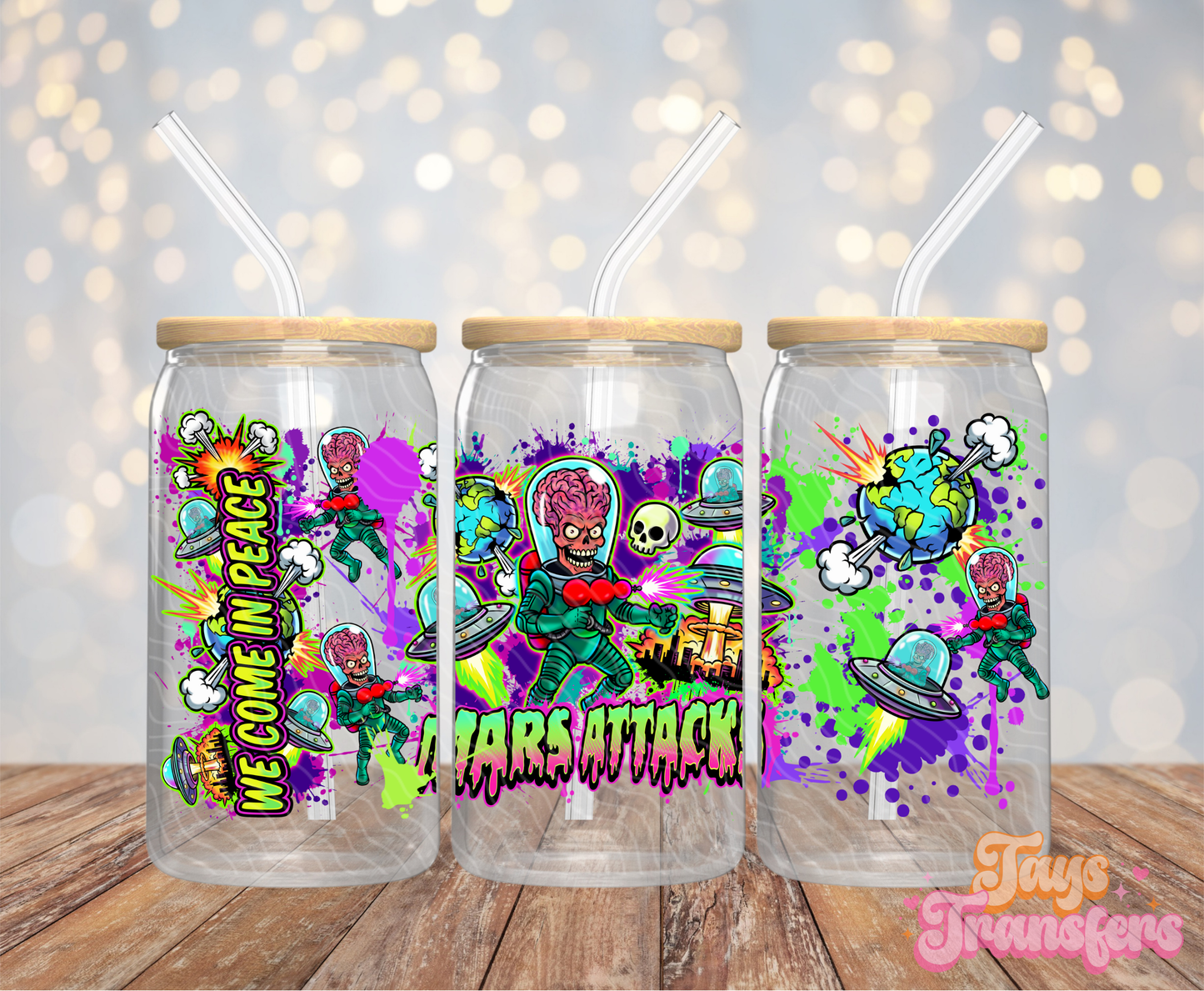 Mars Attack - 16OZ UV DTF Wrap