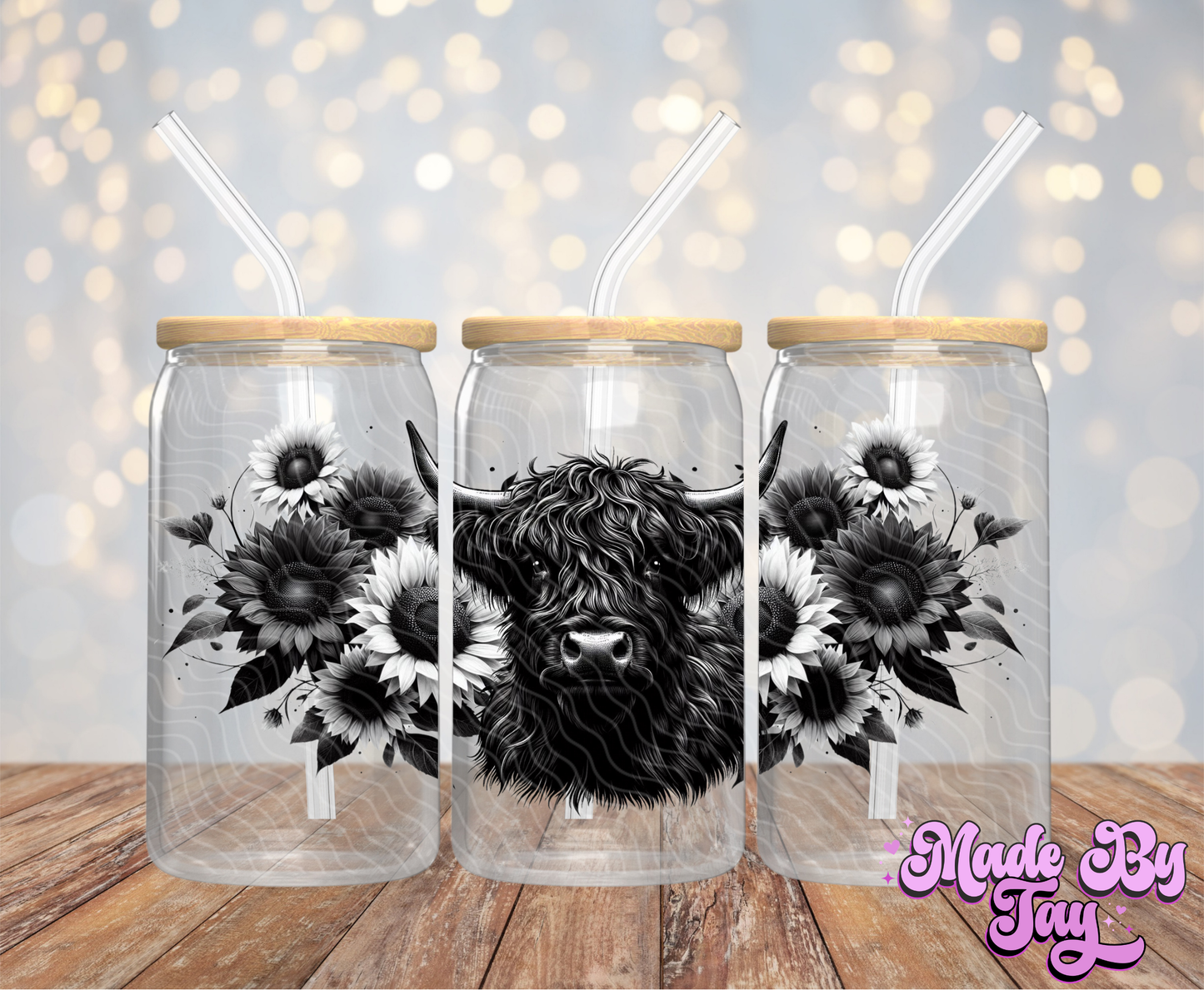 Highland Cow - 16OZ UV DTF Wrap