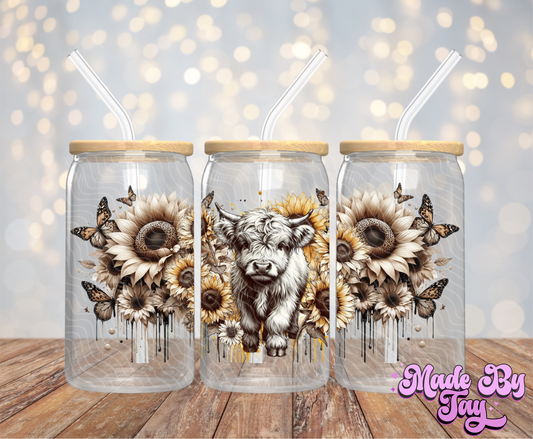 Highland Cow - 16OZ UV DTF Wrap