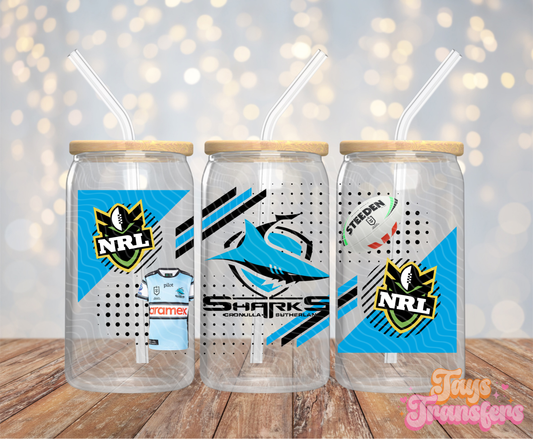 Sharks - 16OZ UV DTF Wrap