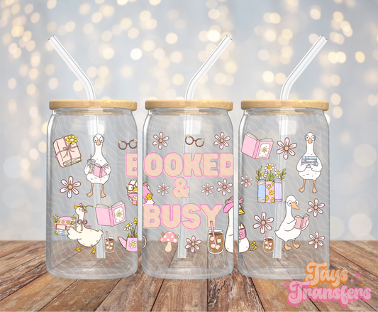 Booked & Busy - 16OZ UV DTF Wrap