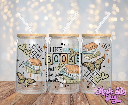Books & 2 People - 16OZ UV DTF Wrap
