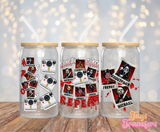 Click Slash Repeat - 16OZ UV DTF Wrap