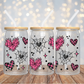 Pink Flame Hearts - 16OZ UV DTF Wrap