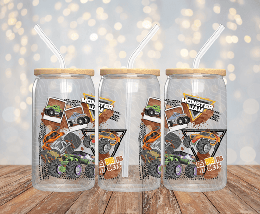 Monster Trucks - 16OZ UV DTF Wrap