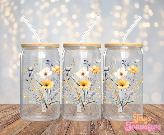 Flowers - 16OZ UV DTF Wrap