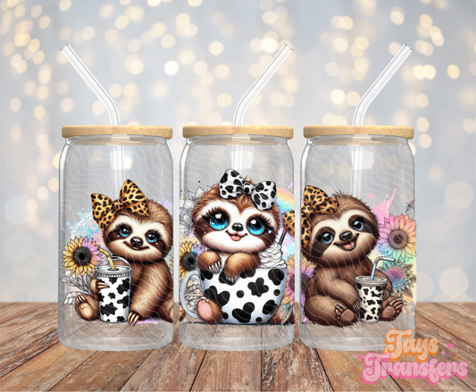 Sloths - 16OZ UV DTF Wrap