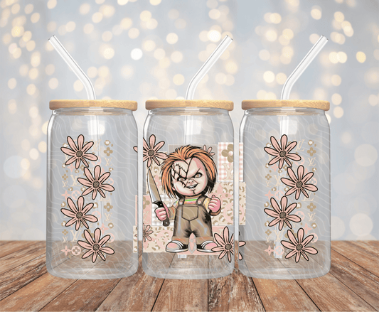 Chucky Floral - 16OZ UV DTF Wrap