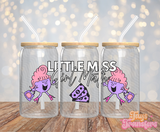 Girl Math - 16OZ UV DTF Wrap