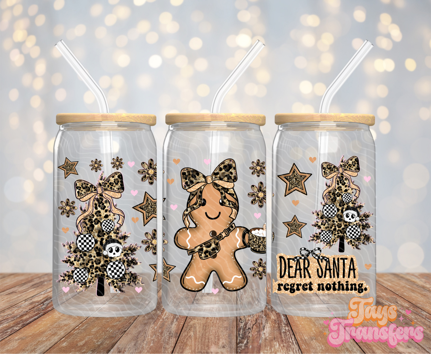 Dear Santa - 16OZ UV DTF Wrap