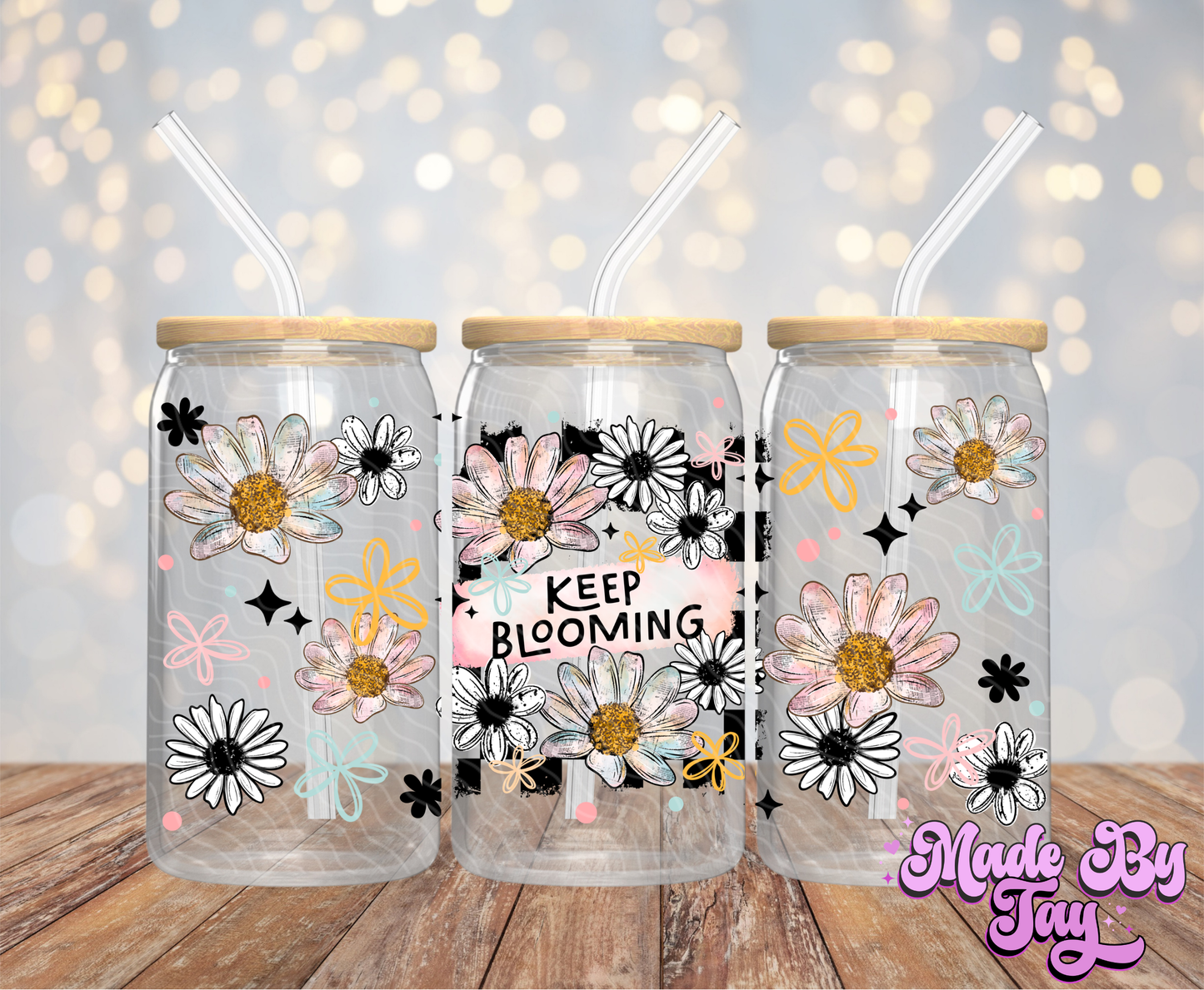 Keep Blooming - 16OZ UV DTF Wrap