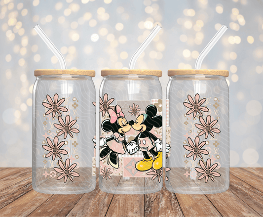 MM Mouse Floral - 16OZ UV DTF Wrap