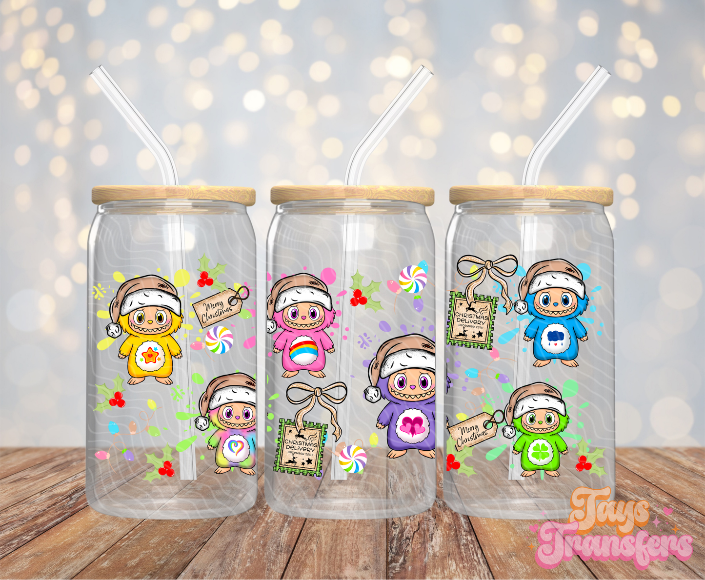 Bears Bubu Christmas - 16OZ UV DTF Wrap