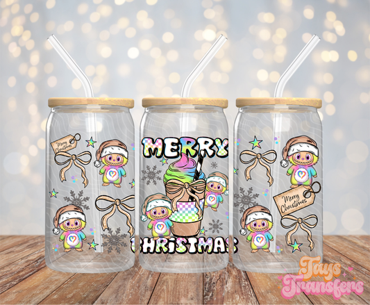 Merry Christmas Bearbubu - 16OZ UV DTF Wrap