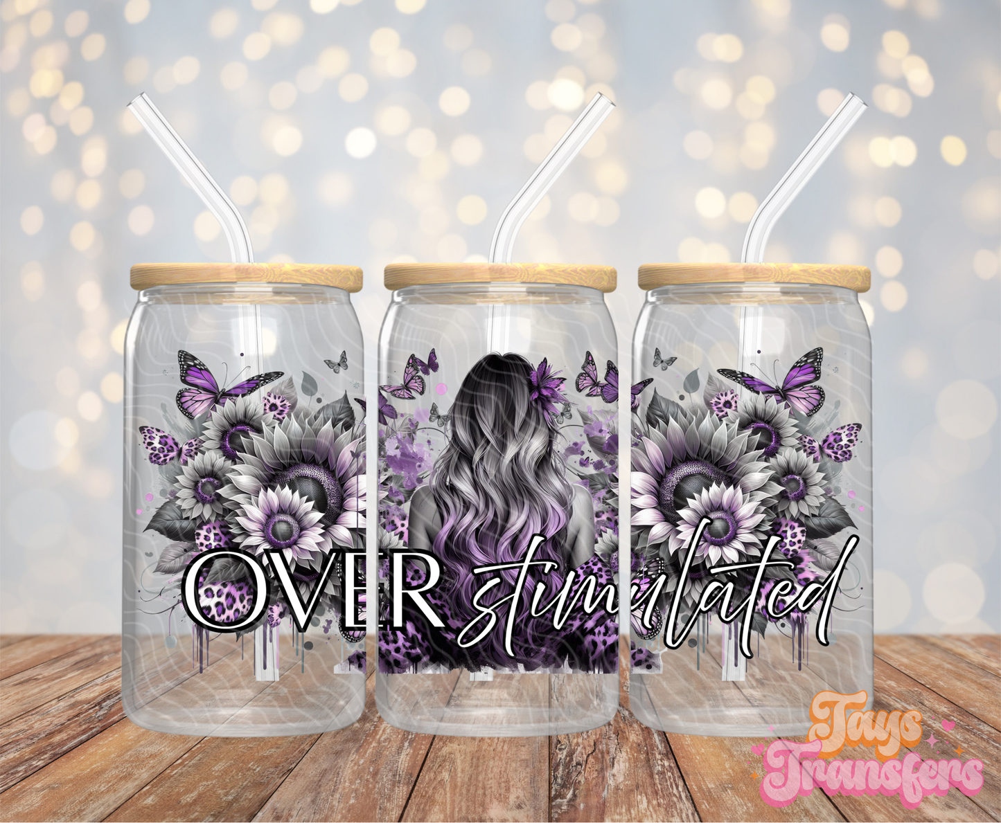 Overstimulated - 16OZ UV DTF Wrap