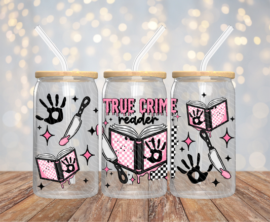 True Crime Reader - 16OZ UV DTF Wrap
