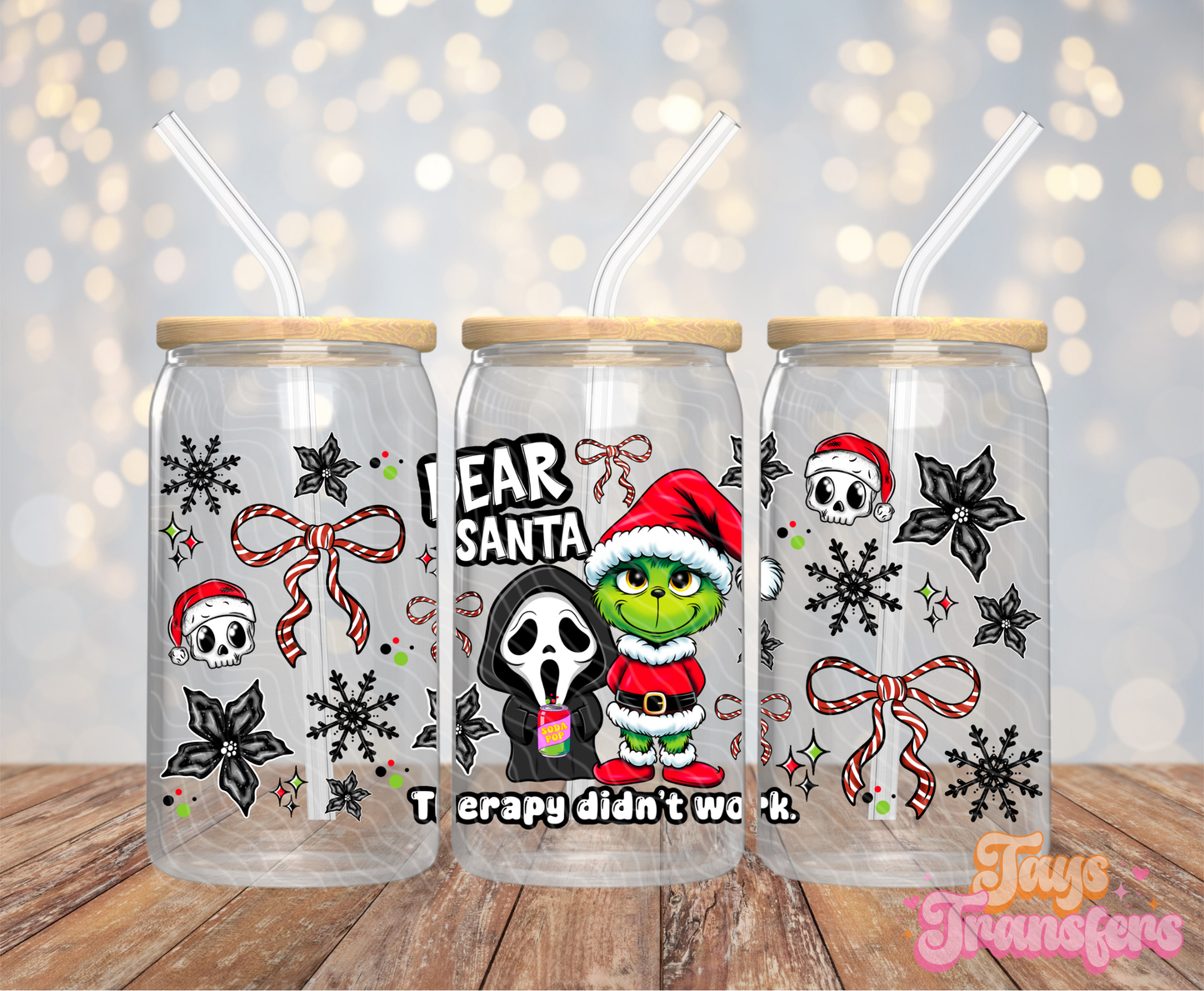 Dear Santa - 16OZ UV DTF Wrap