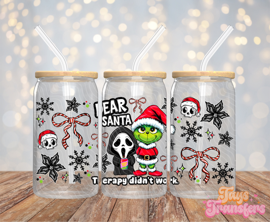 Dear Santa - 16OZ UV DTF Wrap