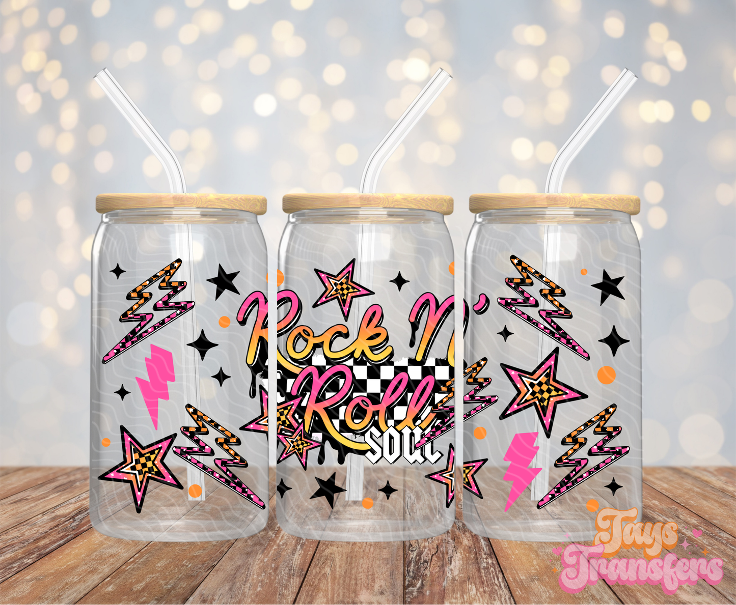 Rock N Roll Soul - 16OZ UV DTF Wrap