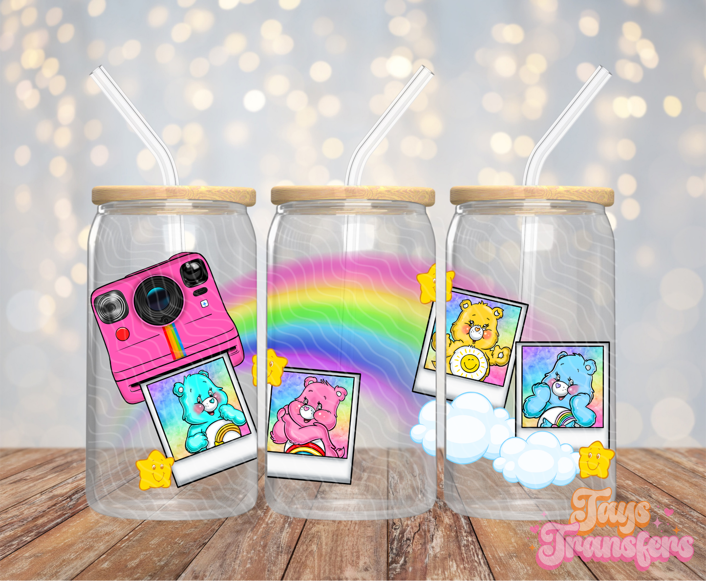 Bears Polaroid - 16OZ UV DTF Wrap