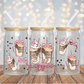 Pink Coffee Bows - 16OZ UV DTF Wrap