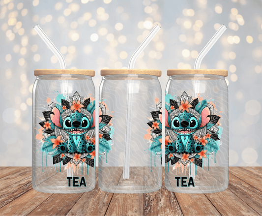 Blue Guy Tea - 16OZ UV DTF Wrap