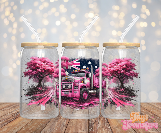 Pink Truck - 16OZ UV DTF Wrap