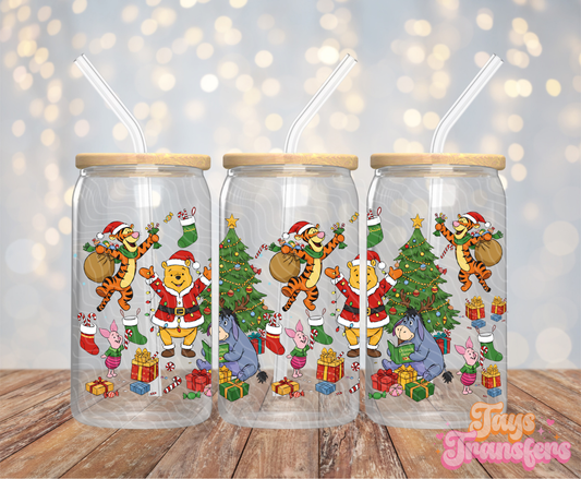 Bear & Friends Christmas - 16OZ UV DTF Wrap