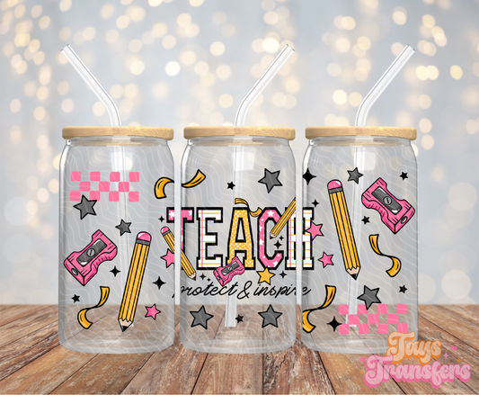 Teach - 16OZ UV DTF Wrap