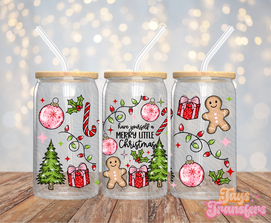 Merry Little Christmas - 16OZ UV DTF Wrap
