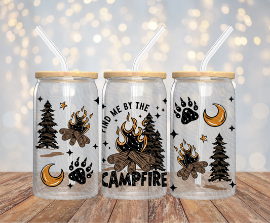 Find Me By The Campfire - 16OZ UV DTF Wrap