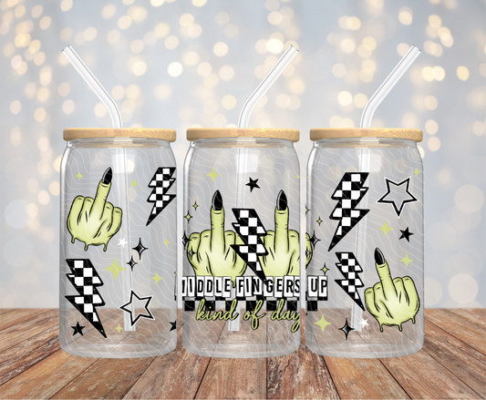 Middle Fingers Up - 16OZ UV DTF Wrap