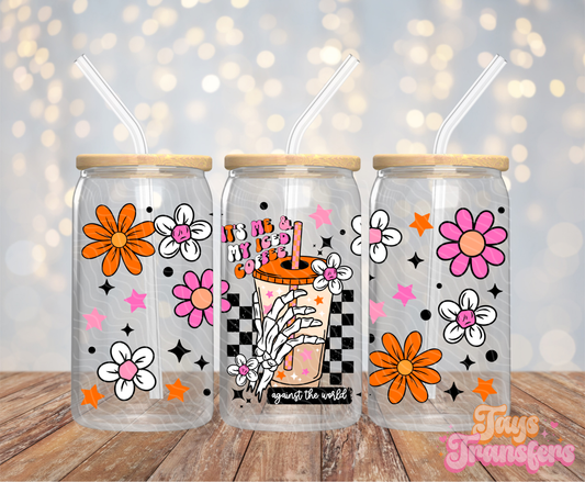 Me & My Iced Coffee - 16OZ UV DTF Wrap