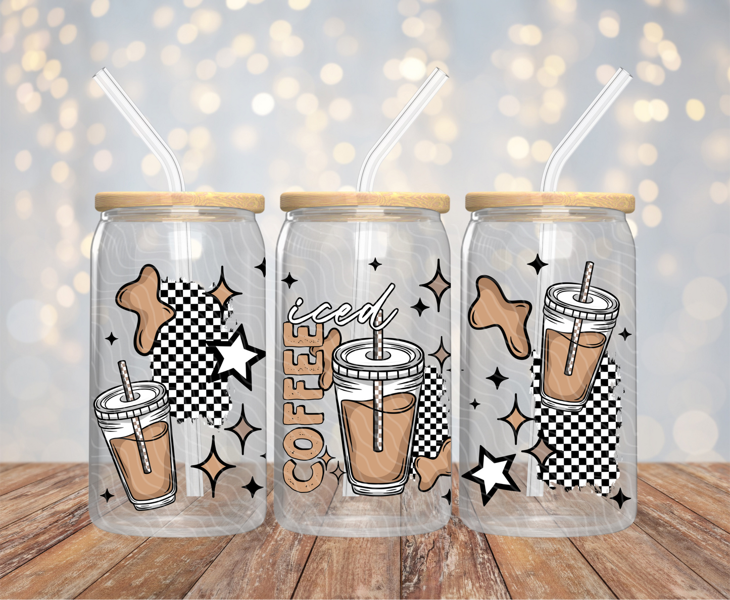 Iced Coffee - 16OZ UV DTF Wrap