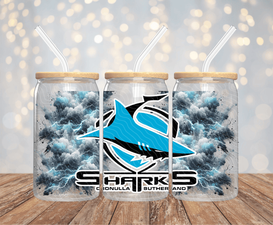 Sharks - 16OZ UV DTF Wrap