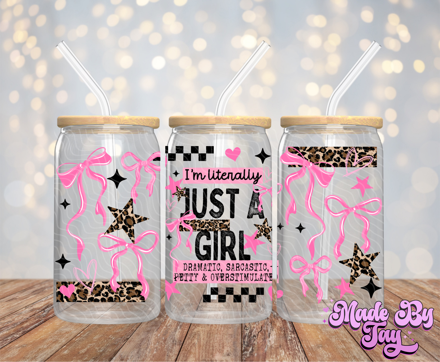 Just A Girl - 16OZ UV DTF Wrap