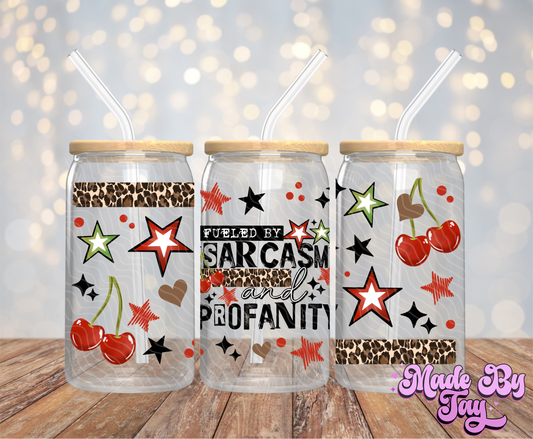 Sarcasm & Profanity - 16OZ UV DTF Wrap