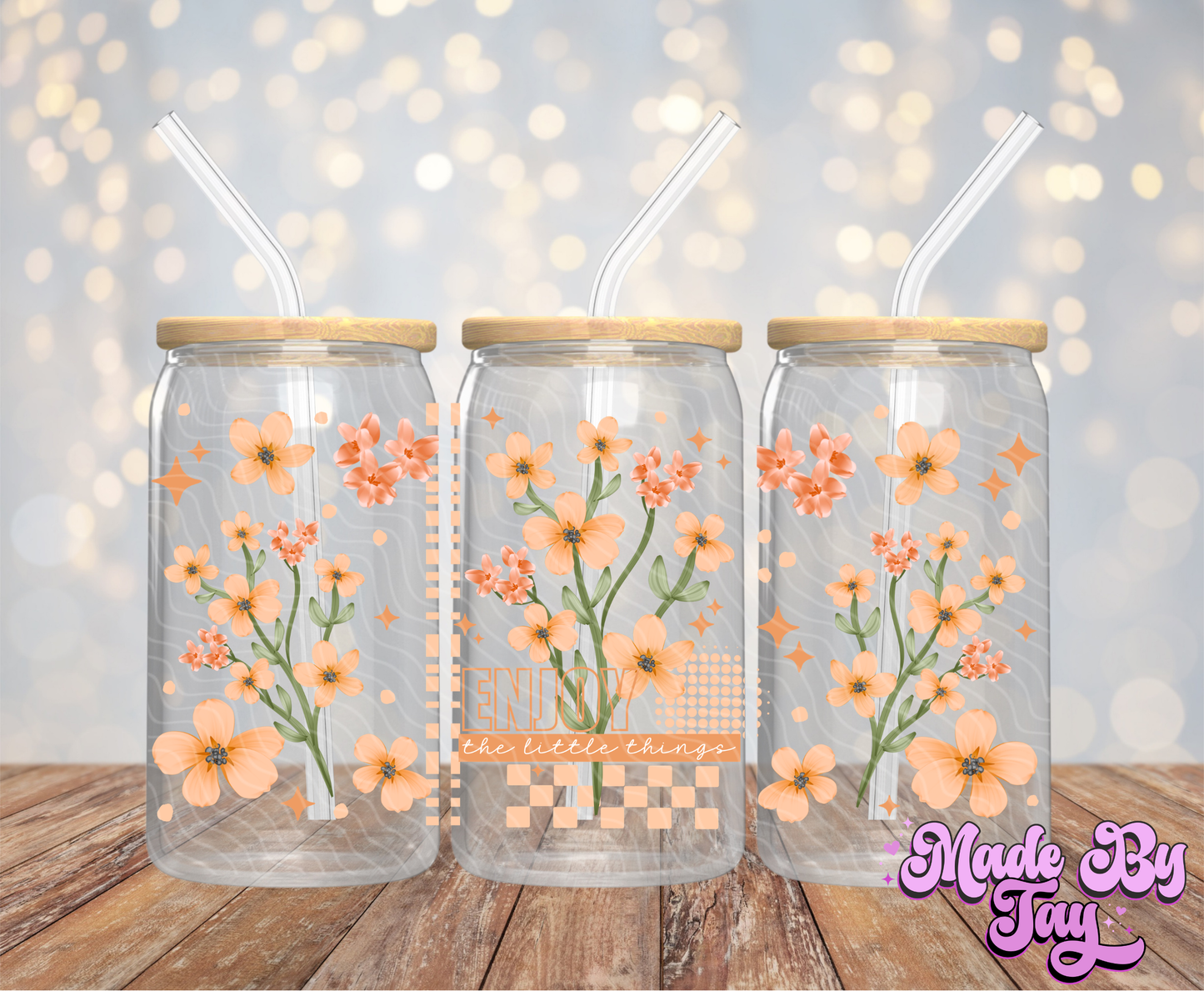 Enjoy The Little Things  - 16OZ UV DTF Wrap