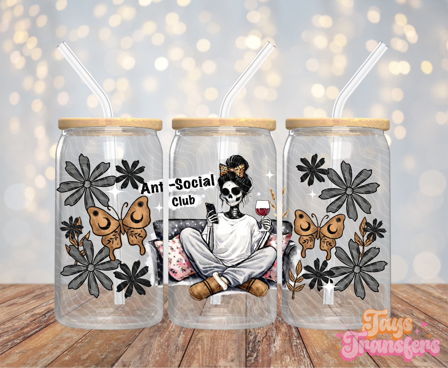 Anti-Social Club - 16OZ UV DTF Wrap