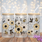 Floral Bees  - 16OZ UV DTF Wrap